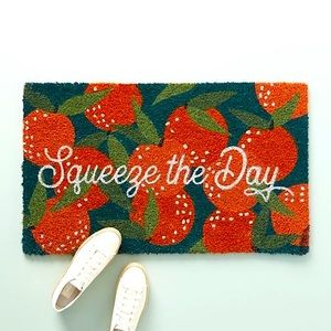 RESERVED NWT Anthropologie Squeeze the Day Orange